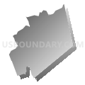 01520, Massachusetts (Gray Gradient Fill with Shadow)