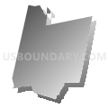 06790, Connecticut (Gray Gradient Fill with Shadow)