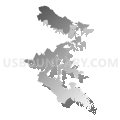 Congressional District 3, Maryland (Gray Gradient Fill with Shadow)