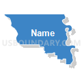 Congressional District 2, Nebraska (Solid Fill with Shadow)
