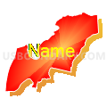 Queen Anne's County, Maryland (Bright Blending Fill with Shadow)