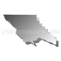 San Luis Obispo County, California (Gray Gradient Fill with Shadow)
