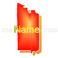 St. Louis County, Minnesota (Bright Blending Fill with Shadow)