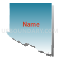 Sargent CCD, Rio Grande County, Colorado (Blue Gradient Fill with Shadow)
