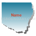 Pueblo West CCD, Pueblo County, Colorado (Blue Gradient Fill with Shadow)