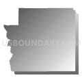 Southeastern El Paso CCD, El Paso County, Colorado (Gray Gradient Fill with Shadow)
