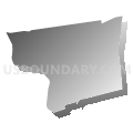 Lyme town, New London County, Connecticut (Gray Gradient Fill with Shadow)