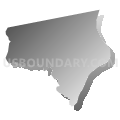 Cromwell town, Middlesex County, Connecticut (Gray Gradient Fill with Shadow)