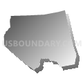 Naugatuck town, New Haven County, Connecticut (Gray Gradient Fill with Shadow)