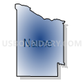 Twin Falls CCD, Twin Falls County, Idaho (Radial Fill with Shadow)