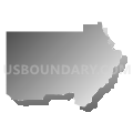 Plummer CCD, Benewah County, Idaho (Gray Gradient Fill with Shadow)
