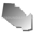 Manchester township, Dearborn County, Indiana (Gray Gradient Fill with Shadow)