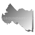 Bradfordsville CCD, Marion County, Kentucky (Gray Gradient Fill with Shadow)