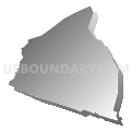 Danvers town, Essex County, Massachusetts (Gray Gradient Fill with Shadow)