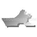 Muskegon city, Muskegon County, Michigan (Gray Gradient Fill with Shadow)