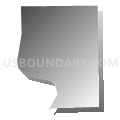 St. Vincent city, Kittson County, Minnesota (Gray Gradient Fill with Shadow)