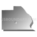 Greenfield township, Wabasha County, Minnesota (Gray Gradient Fill with Shadow)
