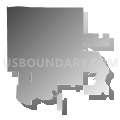Oronoco city, Olmsted County, Minnesota (Gray Gradient Fill with Shadow)