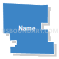 Upsala city, Morrison County, Minnesota (Solid Fill with Shadow)