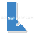 Rockford precinct, Garfield County, Nebraska (Solid Fill with Shadow)