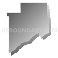 Chapman township, Merrick County, Nebraska (Gray Gradient Fill with Shadow)