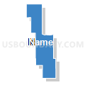 Hershey precinct, Lincoln County, Nebraska (Solid Fill with Shadow)