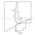 Union precinct, Douglas County, Nebraska (Light Gray Border)