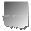 Fairdale-Logan precinct, Howard County, Nebraska (Gray Gradient Fill with Shadow)