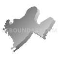 Sayreville borough, Middlesex County, New Jersey (Gray Gradient Fill with Shadow)