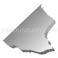 Stony Point town, Rockland County, New York (Gray Gradient Fill with Shadow)