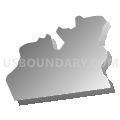 Moreau town, Saratoga County, New York (Gray Gradient Fill with Shadow)