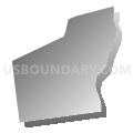 Willsboro town, Essex County, New York (Gray Gradient Fill with Shadow)