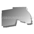 Newport township, Carteret County, North Carolina (Gray Gradient Fill with Shadow)