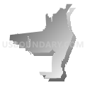Vandalia city, Montgomery County, Ohio (Gray Gradient Fill with Shadow)