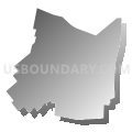 New Jasper township, Greene County, Ohio (Gray Gradient Fill with Shadow)