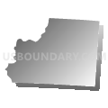 Walnut township, Pickaway County, Ohio (Gray Gradient Fill with Shadow)