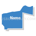 Boardman CCD, Morrow County, Oregon (Solid Fill with Shadow)