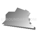 Cresson borough, Cambria County, Pennsylvania (Gray Gradient Fill with Shadow)
