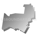 Wilkinsburg borough, Allegheny County, Pennsylvania (Gray Gradient Fill with Shadow)