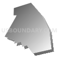 New Salem borough, York County, Pennsylvania (Gray Gradient Fill with Shadow)