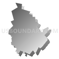 Winterstown borough, York County, Pennsylvania (Gray Gradient Fill with Shadow)