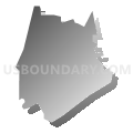 Deemston borough, Washington County, Pennsylvania (Gray Gradient Fill with Shadow)