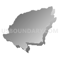 Winnsboro South CCD, Fairfield County, South Carolina (Gray Gradient Fill with Shadow)