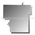 Scotland city, Bon Homme County, South Dakota (Gray Gradient Fill with Shadow)