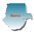 Southwest Bon Homme UT, Bon Homme County, South Dakota (Blue Gradient Fill with Shadow)