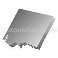 Essex town, Chittenden County, Vermont (Gray Gradient Fill with Shadow)