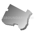 Winooski city, Chittenden County, Vermont (Gray Gradient Fill with Shadow)