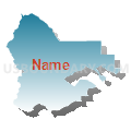 Northwest Yakima CCD, Yakima County, Washington (Blue Gradient Fill with Shadow)