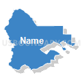 Northwest Yakima CCD, Yakima County, Washington (Solid Fill with Shadow)