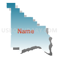 Benton City CCD, Benton County, Washington (Blue Gradient Fill with Shadow)
